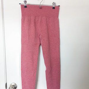 compression workout leggings pink